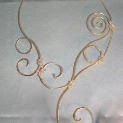 collier de mariée en fil d'alu l'atelier de samantha création de bijou