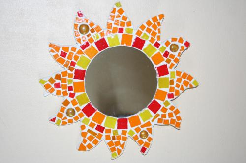 Miroir mosaique soleil latelier de samantha